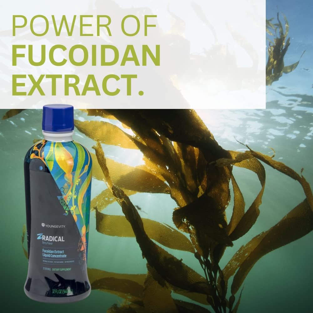 Youngevity Zradical 3-Set Pure Fucoidan Immune Support Supplement Drink