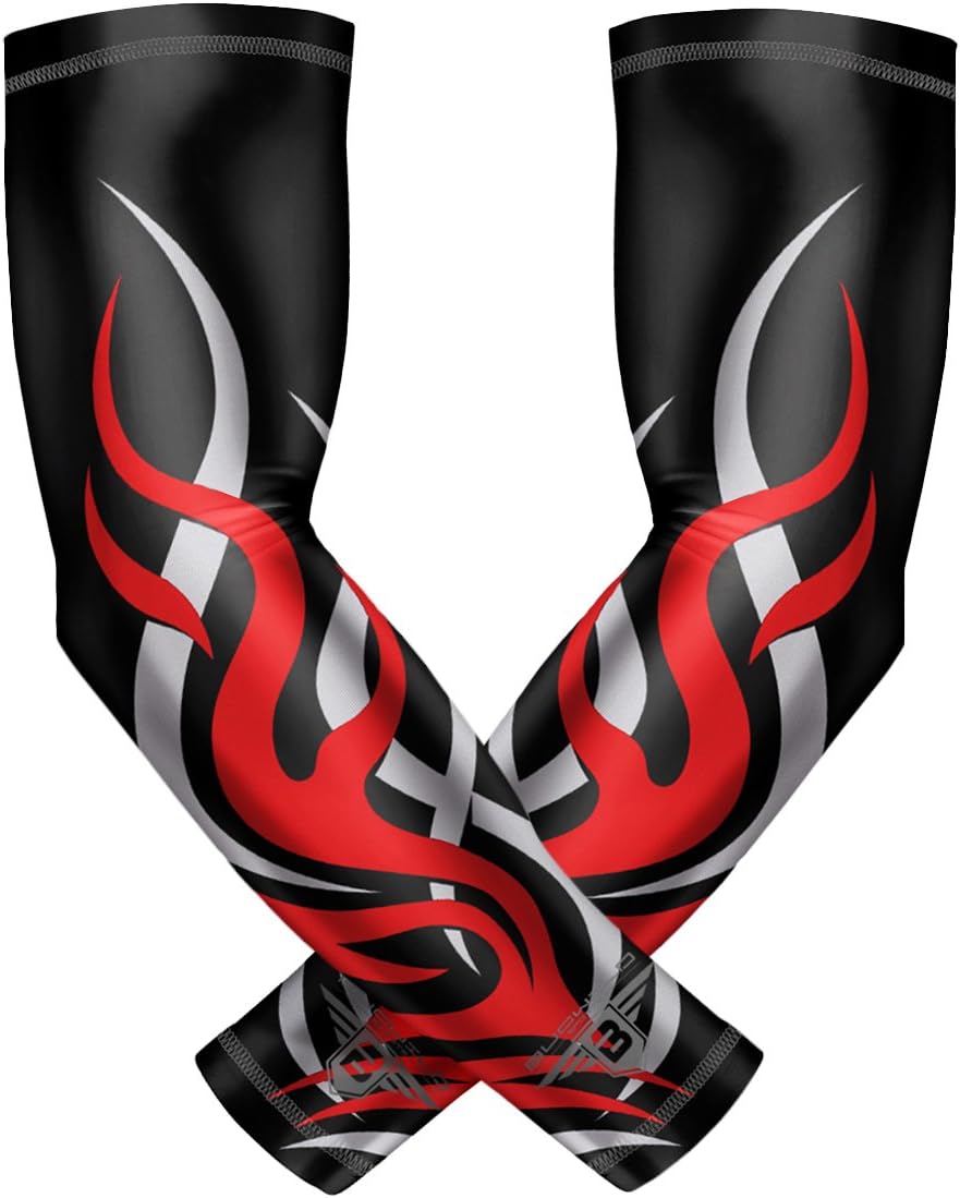 Youth & Adult Baseball Arm Sleeve for Football, Basketball, Cycling, Tennis - 1 Pair by Bucwild Sports