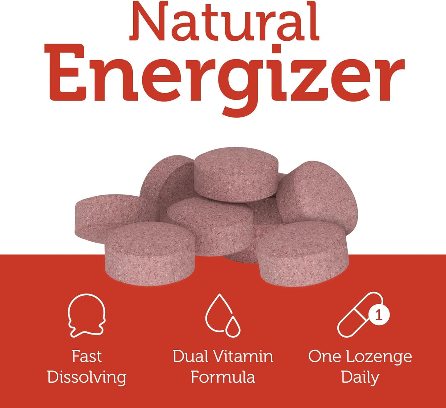 Zahler Energizer Cherry Lozenges - Methylated B12 & Folate Supplement with Fast Dissolving Formula - 360 Count