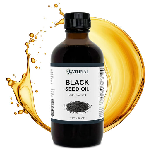Zatural Cold Pressed Black Seed Oil for Digestion, Skin, Brain, Immune Support - 8 Fl Oz