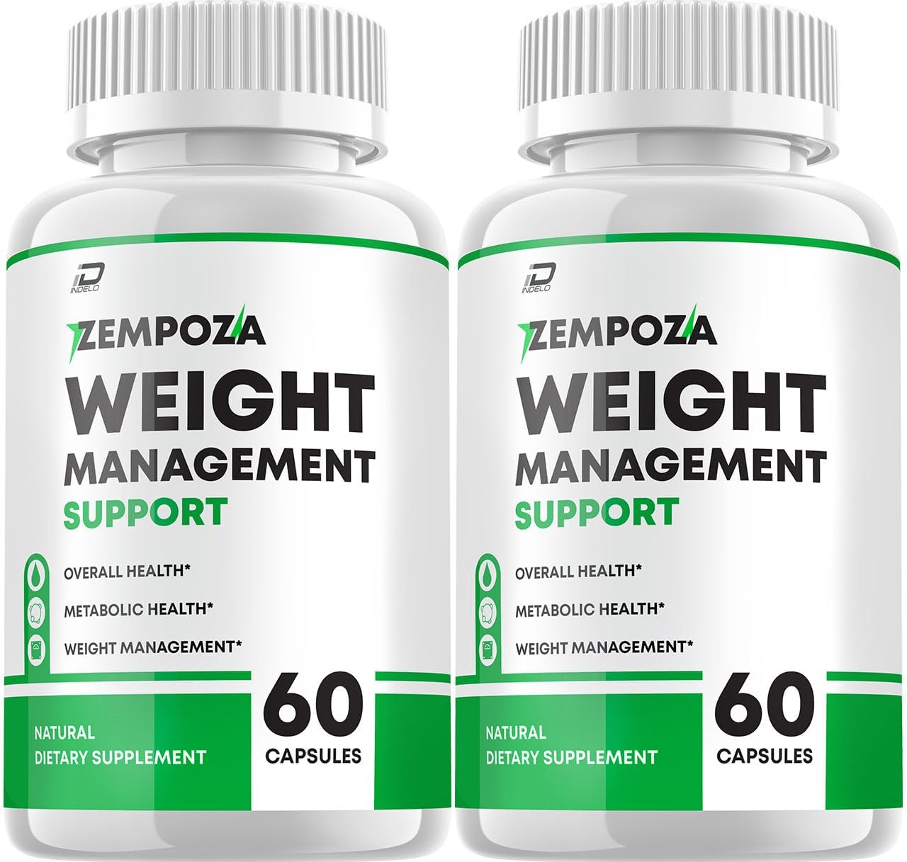 Zempoza Metabolism Support Capsules - Natural Dietary Supplement for Boosting Metabolism (2 Packs - 120 Capsules)