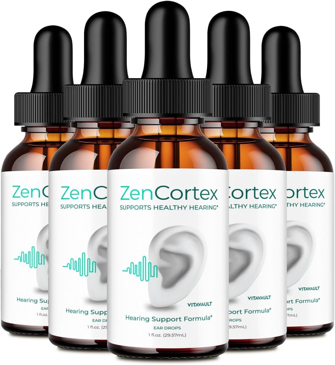 ZenCortex Tinnitus Relief Drops - Advanced Formula for Healthy Ear Support - 5 Pack Reviews