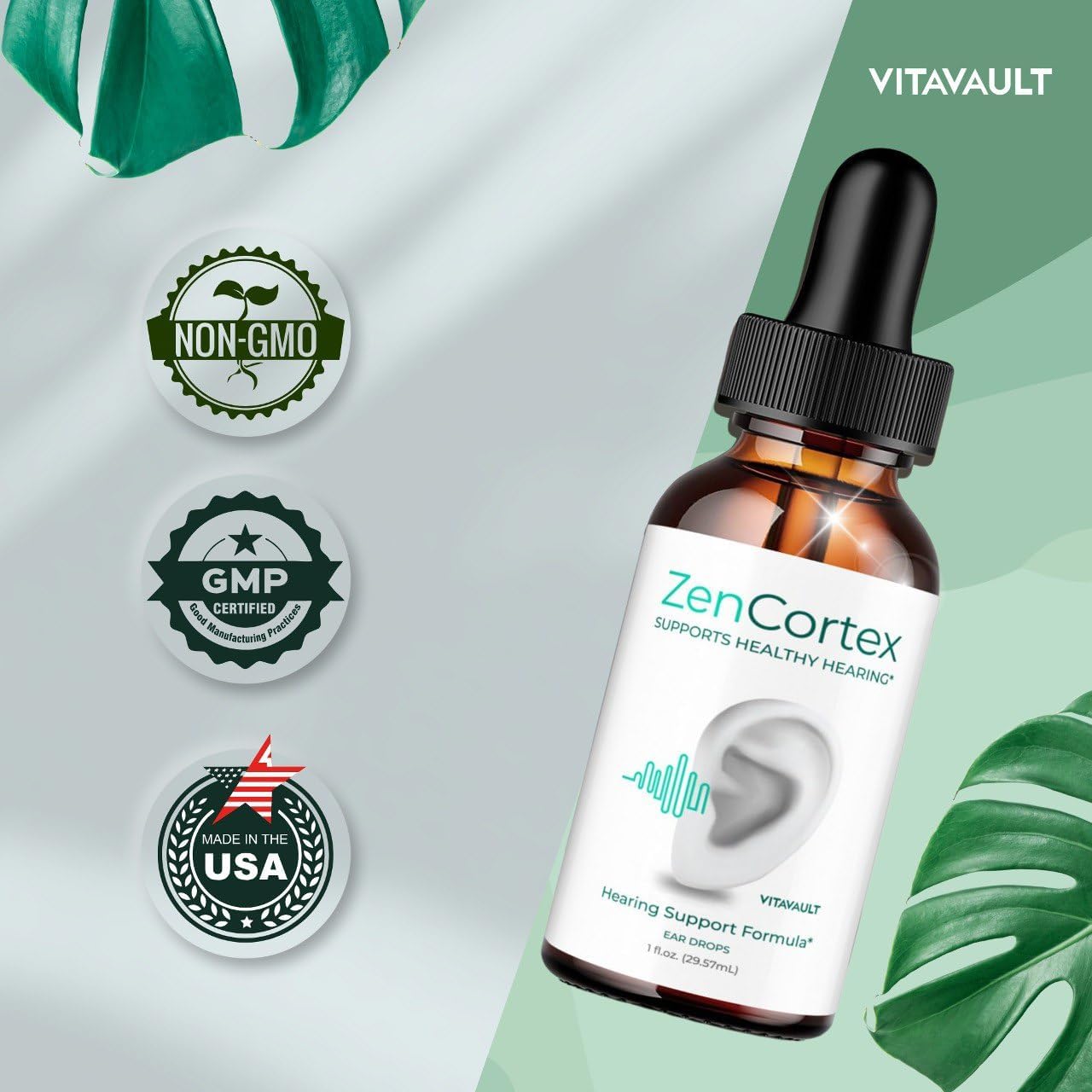 ZenCortex Tinnitus Relief Drops - Advanced Formula for Healthy Ear Support - 5 Pack Reviews