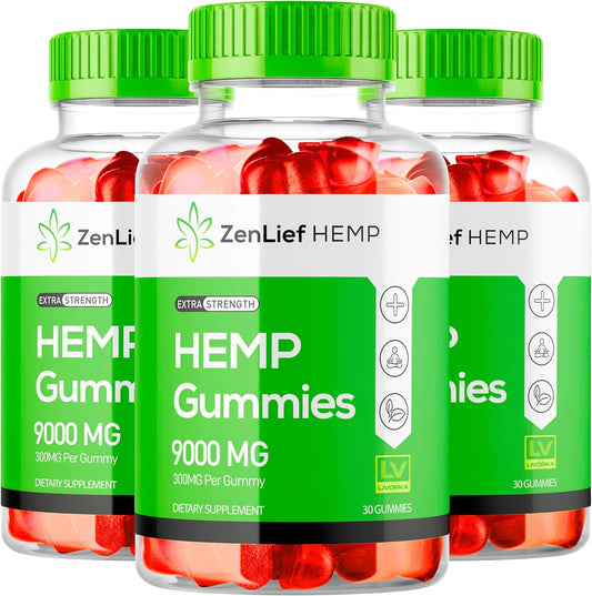 Zenlief metabolism booster Gummies 300MG - 90 Gummies (3 Pack) for 3 Months - Official Formula Advanced metabolism booster Gummy Formula
