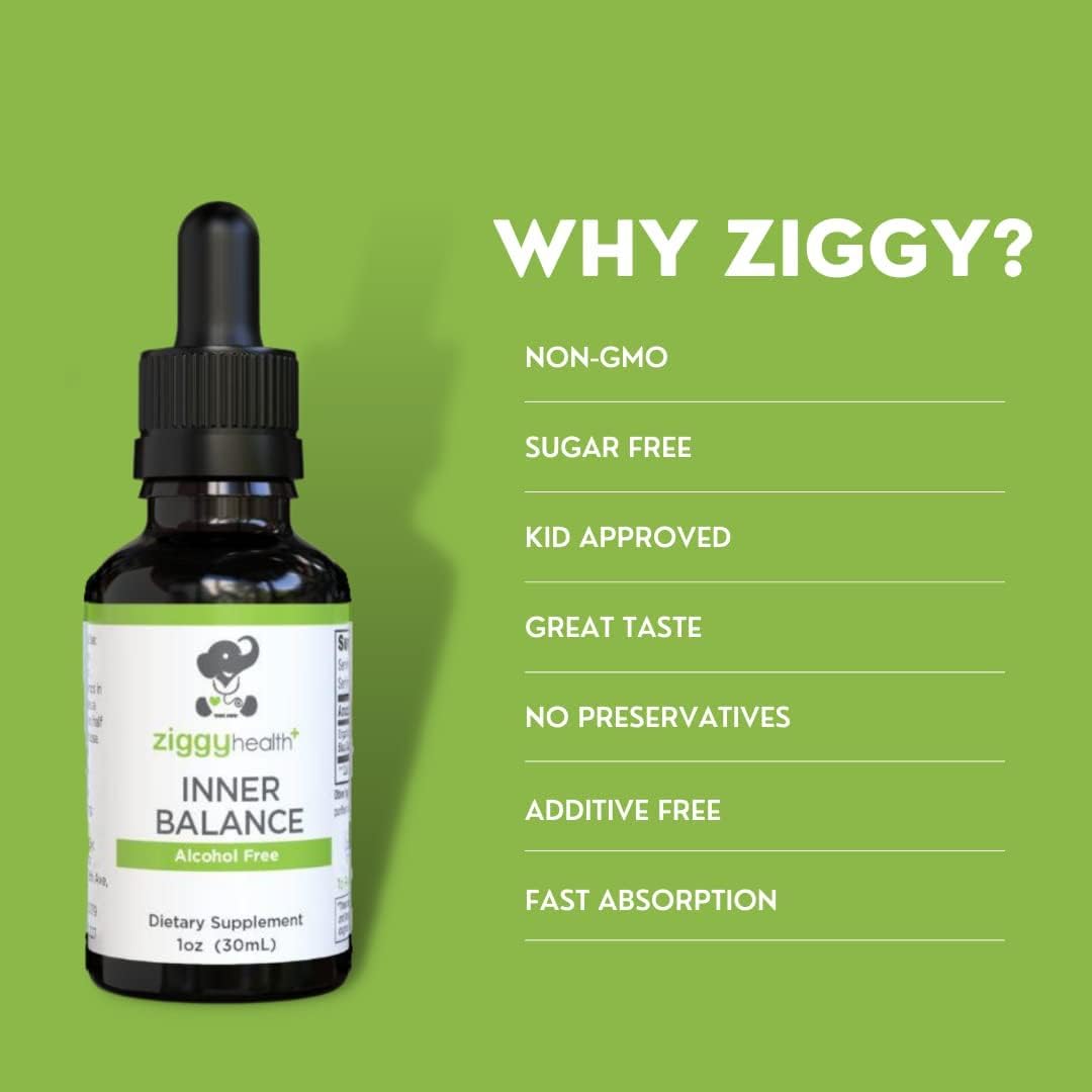 Ziggy Baby Inner Balance Tincture - Intestinal Support Formula with Black Walnut Liquid - Herbal Remedy for Harmful Organism Cleanse - Gluten-Free Supplement - 1oz