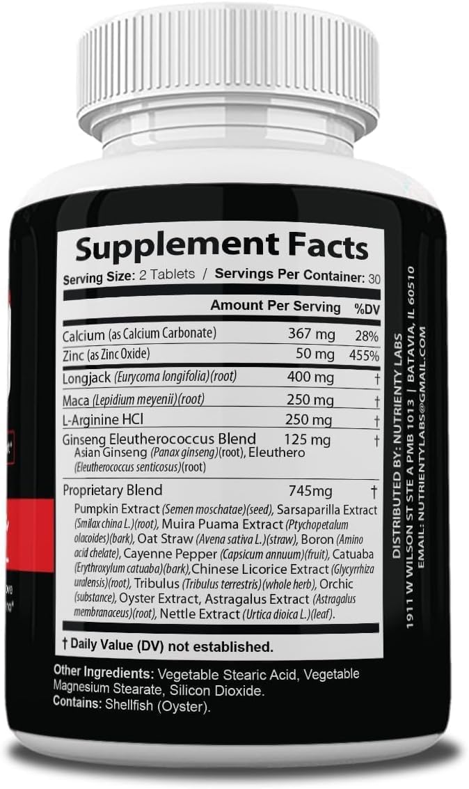 Zonata Prolong Power Pills: Advanced Formula Supplement (60 Capsules)