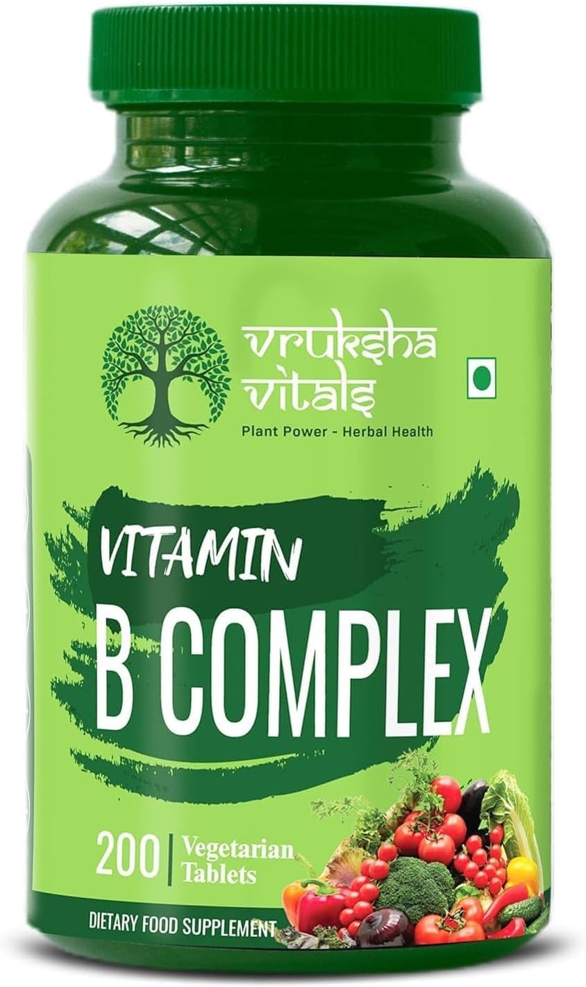ZZ Vitamin B Complex 100% RDA - 200 Tablets - B Vitamins Supplement with B1, B2, B3, B5, B6, B7, B9, B12 - Green Formula
