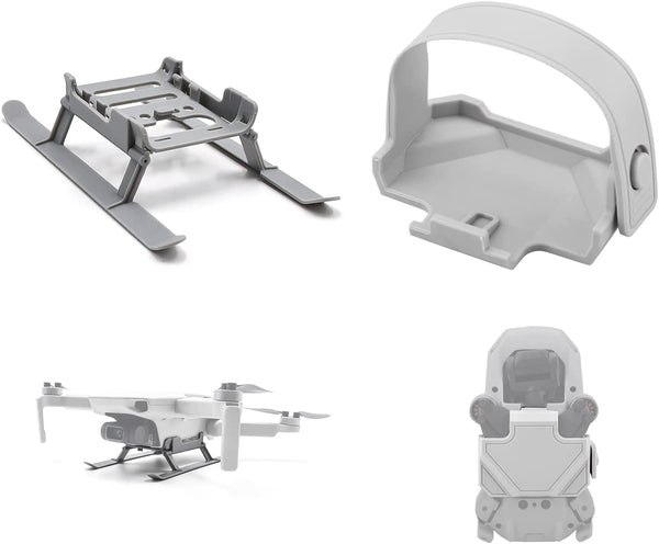 (2-In-1) Landing Gear + Propeller Holder Strap for DJI Mini 2 /Mini Se/Mavic Mini 1 Drone, Foldable Height Extender Leg & Silicone Props Guard Fixator Protector, DJI Mini Series Accessories