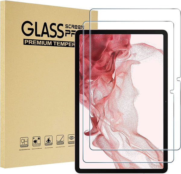 (2 Pack) Procase Galaxy Tab S7 11 Inch 2020 (SM-T870/T875) Tab S8 Screen Protector(Sm-X700/X706), Tempered Glass Screen Film Guard for 2020 Released Galaxy Tab S7 Tablet SM-T870/T875 Tab S8 X700 X706 -Clear