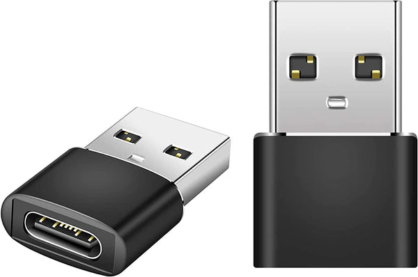 USB C to USB a Adapter(2 Pack),Usb C Female to USB a Male Adapter Converter Compatible with Laptops, Power Banks, Chargers, for Macbook Pro, Ipad, Iphone, Samsung Galaxy Etc